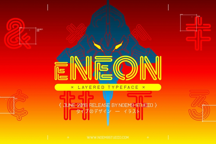 eNeon Font Font Download