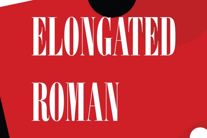 Elongated Roman Font Font Download