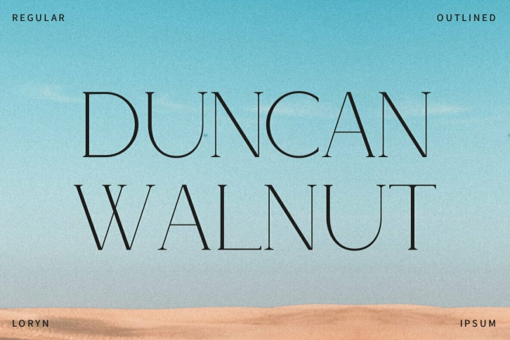 Duncan Walnut Font Font Download