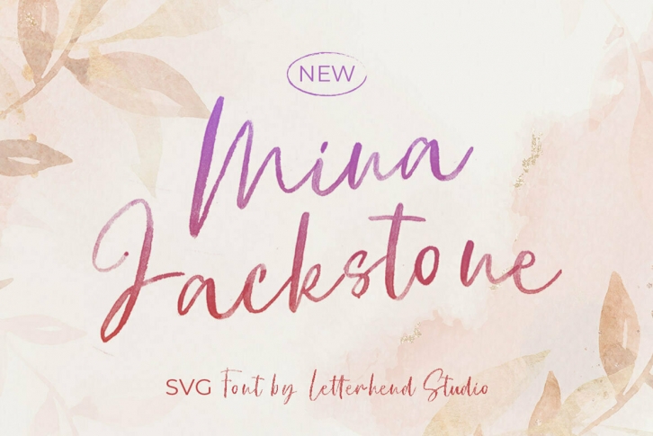 Mina Jackstone - SVG Font Font Download