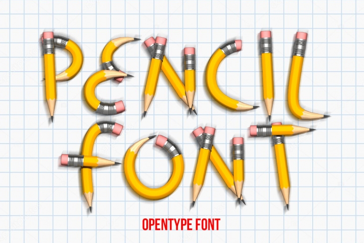 Pencil SVG Font Font Download