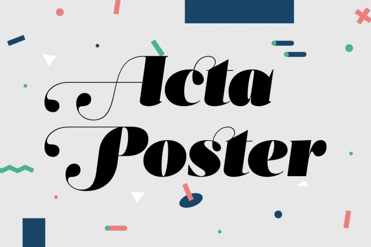 Acta Poster Font Font Download