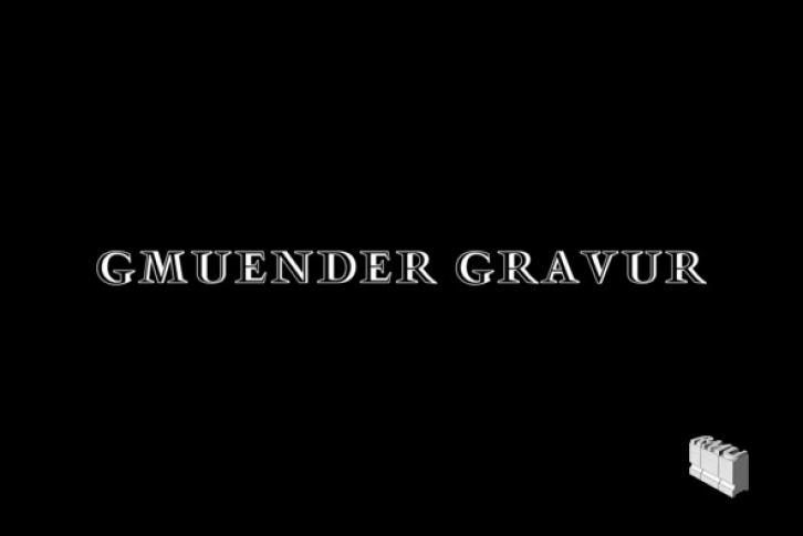 Gmuender Gravur Font Font Download