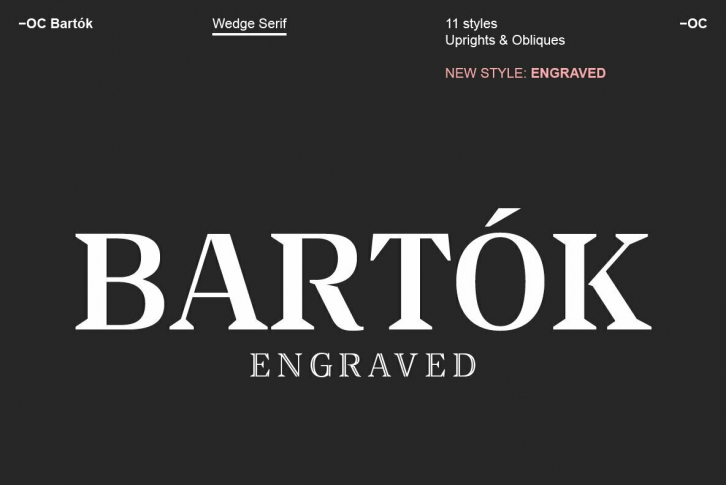 -OC Bartok Font Font Download