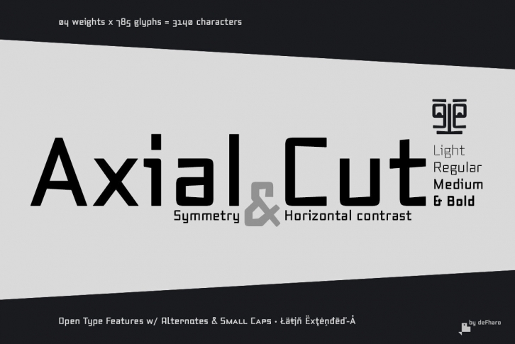 Axial Cut Font Font Download