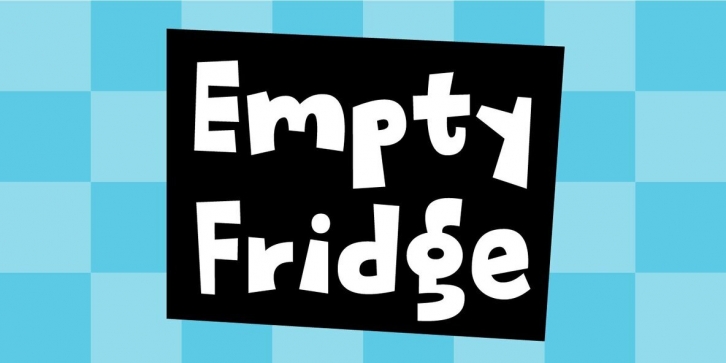 Empty Fridge Font Font Download