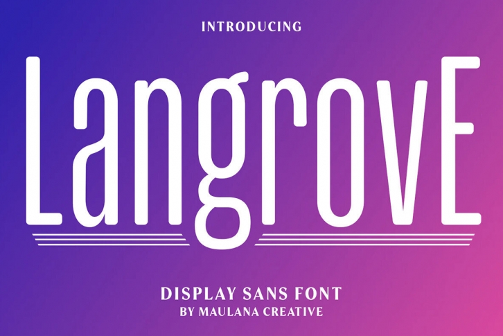 Langrove Font Font Download