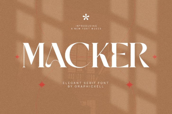 Macker Elegant Serif Font Typeface Font Download