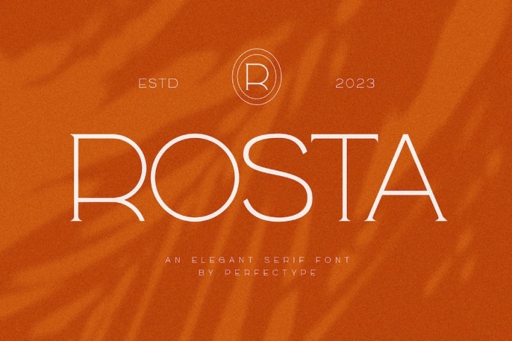 Rosta Modern Serif Font Typeface Font Download