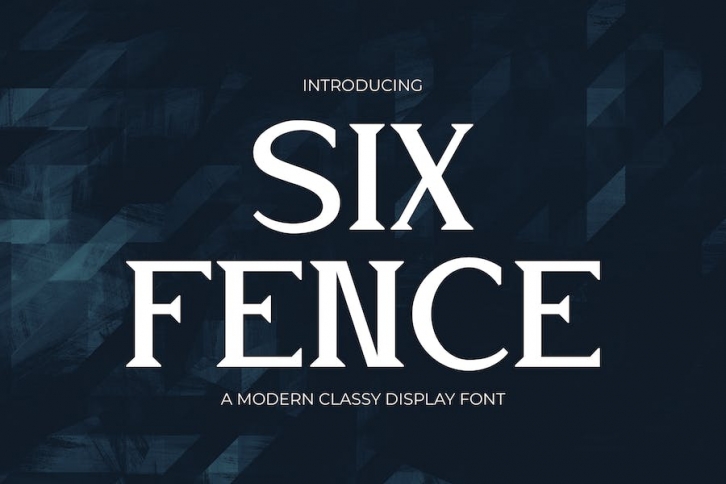 Six Fence - Modern Elegance Serif Font Font Download