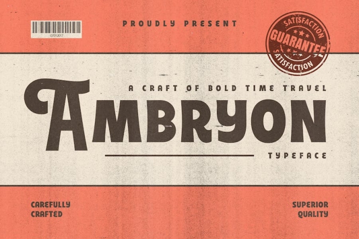 Ambryon - Bold Vintage Fonts Font Download