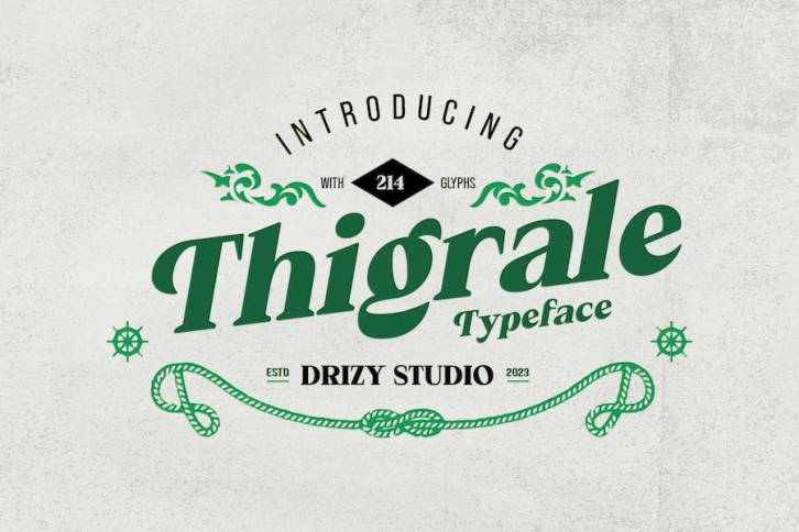 Thigrale – Classic Old Vintage Font Font Download