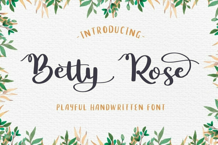 Betty Rose Font Font Download