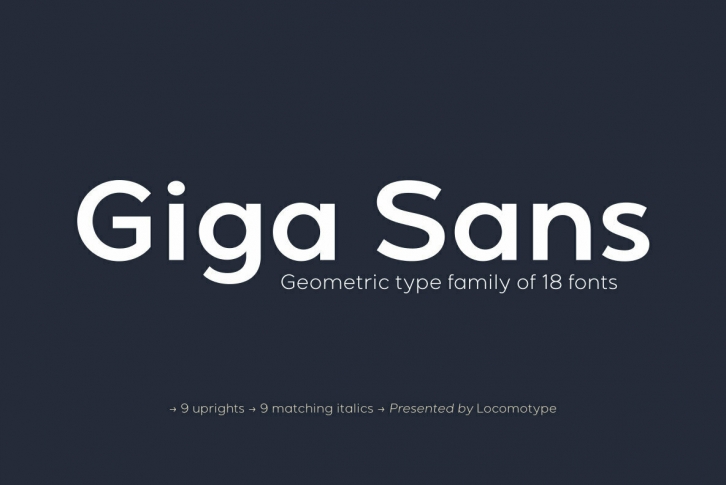 Giga Sans Font Font Download