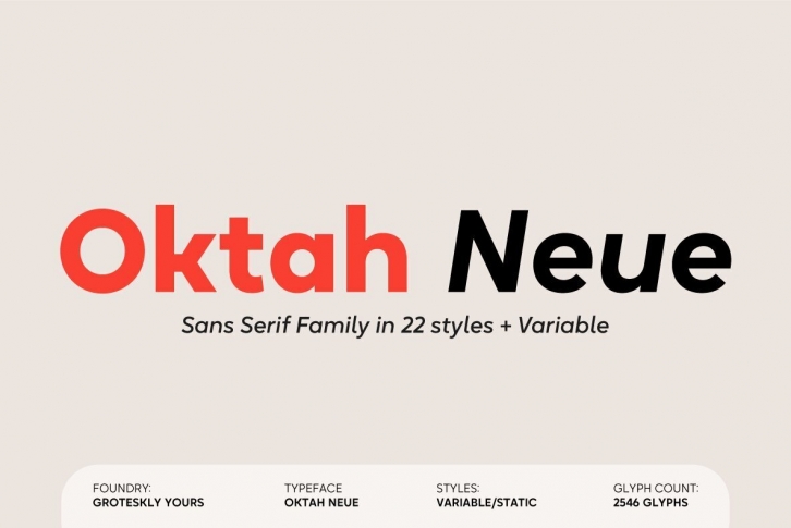 Oktah Neue Font Font Download