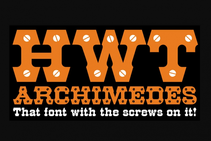 HWT Archimedes Font Font Download