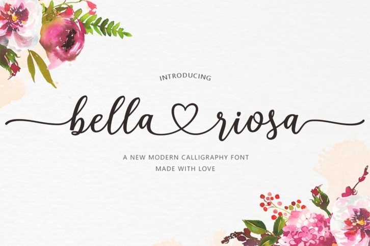 Bella Riosa Font Font Download