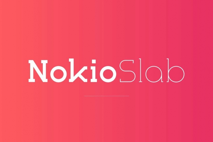 Nokio Slab Font Font Download
