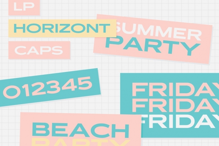 LP Horizont Caps Font Font Download