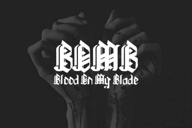 Blood On My Blade Font Font Download