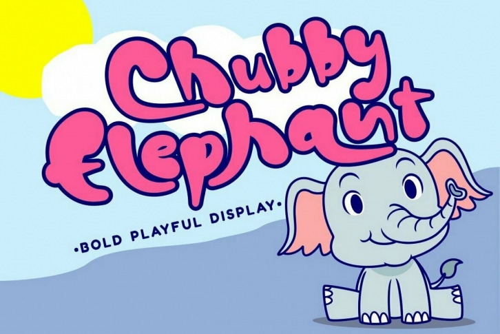 Chubby Elephant Font Font Download