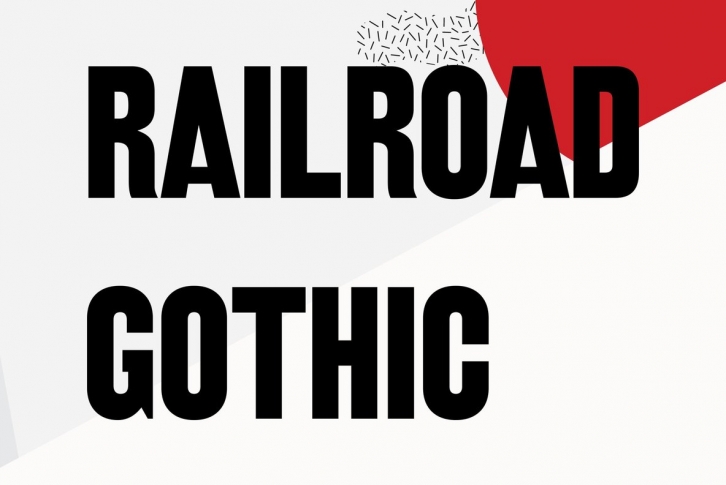 Railroad Gothic Font Font Download