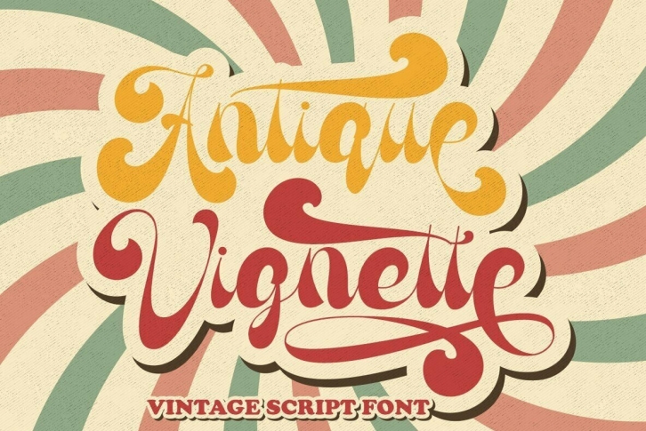 Antique Vignette Font Font Download