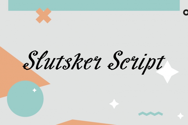 Slutsker Script Font Font Download