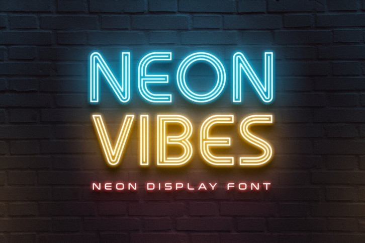 Neon Vibes Font Font Download