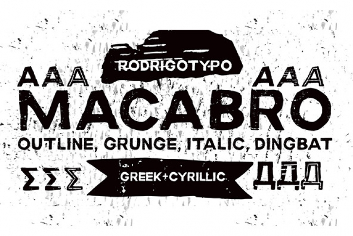 Macabro Family Font Font Download