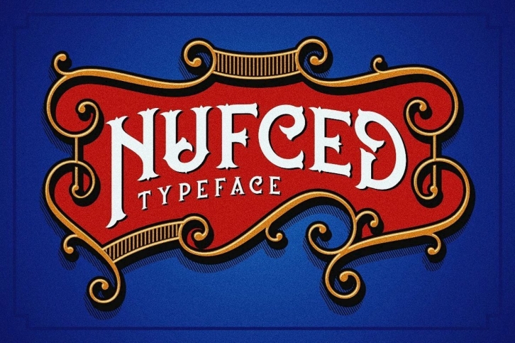 Nufced Typeface Font Font Download