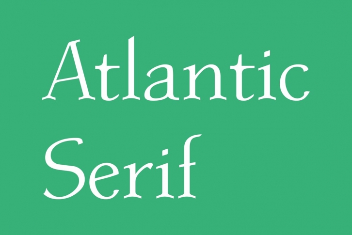 Atlantic Serif Font Font Download