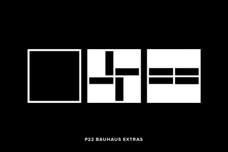 P22 Bauhaus Extras Font Font Download