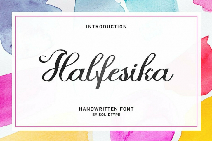 Halfesika Script Font Font Download