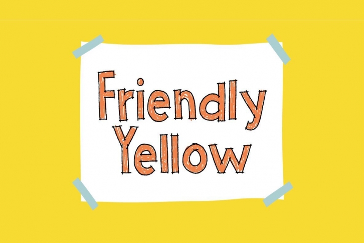 Friendly Yellow Font Font Download