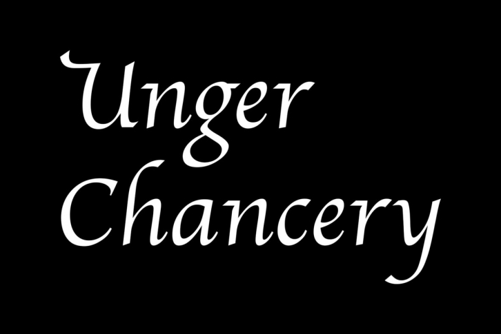 Unger Chancery Font Font Download