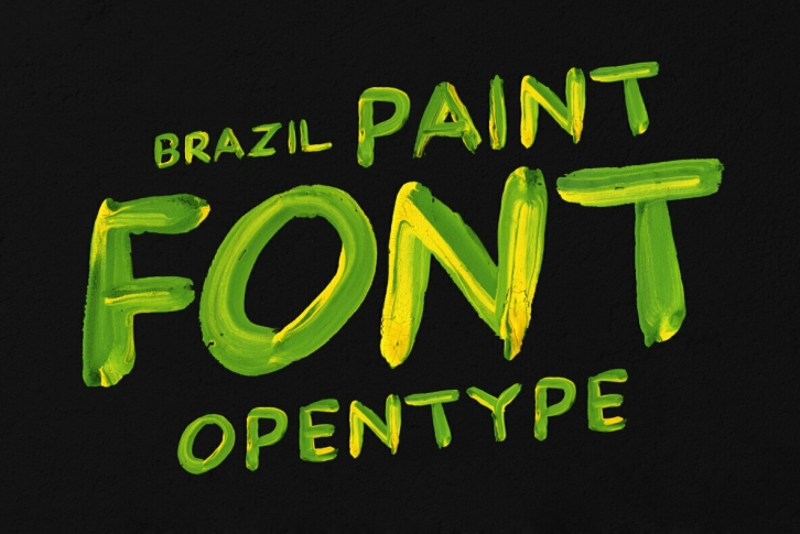 Brazil Paint SVG Font Font Download