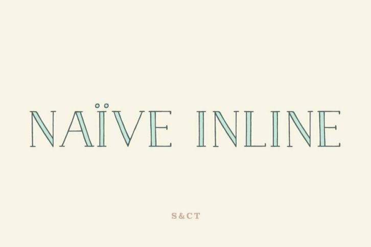 Naive Inline Font Font Download