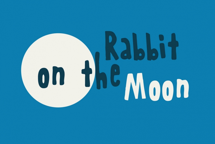 Rabbit On The Moon Font Font Download