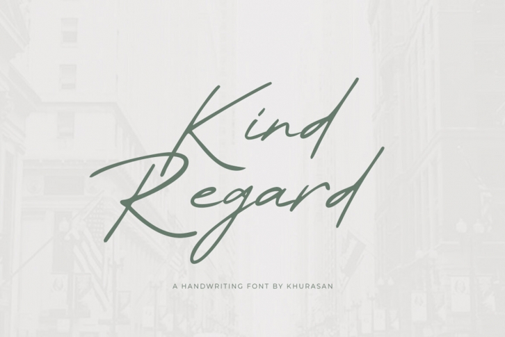 Kind Regard Font Font Download