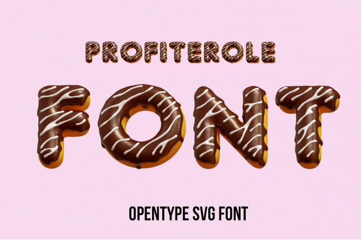 Profiterole SVG Font Font Download