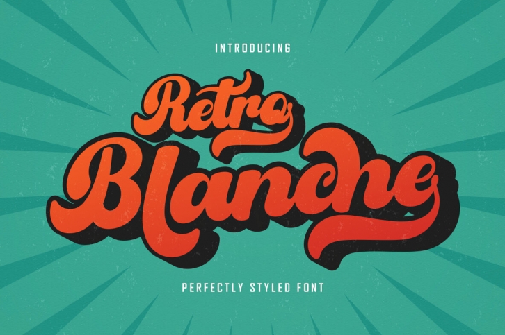 Retro Blanche Font Font Download