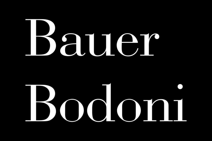 Bauer Bodoni Font Font Download