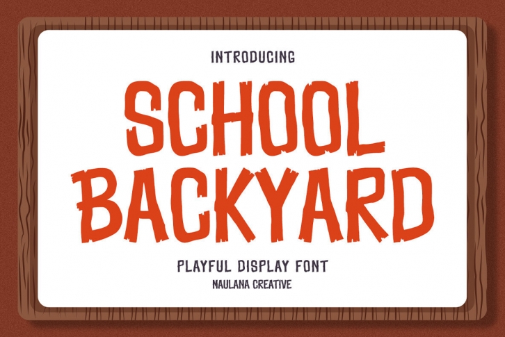 School Backyard Font Font Download