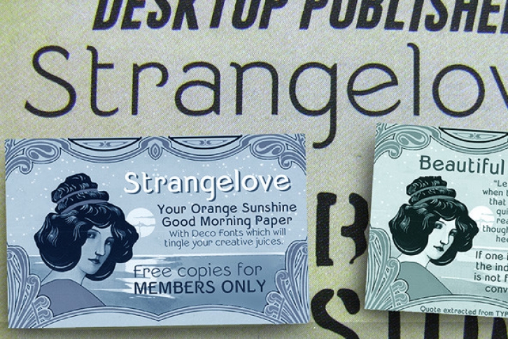 Strangelove Font Font Download