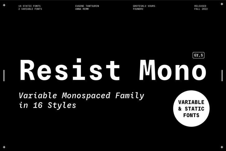 Resist Mono Font Font Download