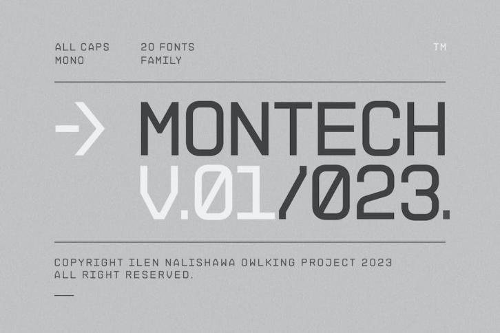 MONTECH V01 Font Download