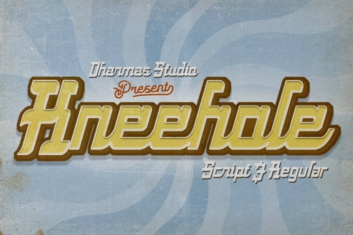 Kneehole Font Font Download