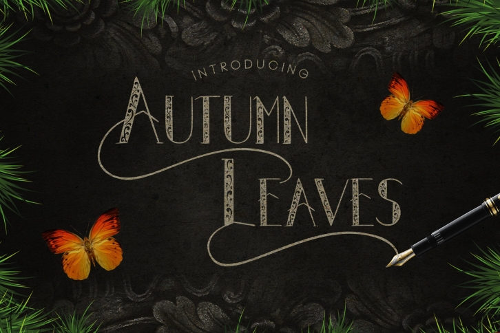 Autumn Leaves Font Font Download