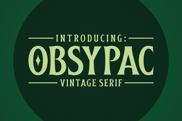 Obsypac Font Font Download